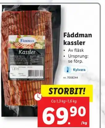 Lidl Fåddman kassler erbjuda