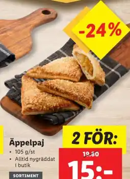 Lidl Äppelpaj erbjuda