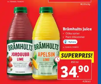 Lidl Brämhults juice erbjuda