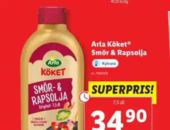 Lidl Arla KöketⓇ Smör & Rapsolja erbjuda