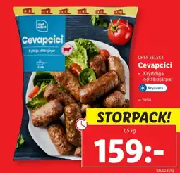 Lidl CHEF SELECT Cevapcici erbjuda