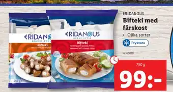 Lidl ERIDANOUS Bifteki med färskost erbjuda