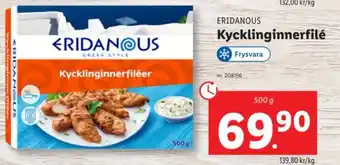 Lidl ERIDANOUS Kycklinginnerfilé erbjuda