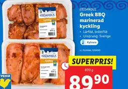 Lidl ERIDANOUS Greek BBQ marinerad kyckling erbjuda