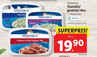 Lidl ERIDANOUS Tzatziki/ grekisk röra erbjuda