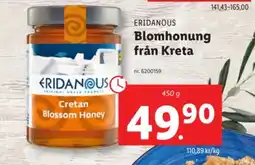 Lidl ERIDANOUS Blomhonung från Kreta erbjuda