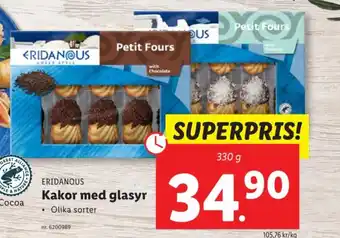 Lidl ERIDANOUS Kakor med glasyr erbjuda