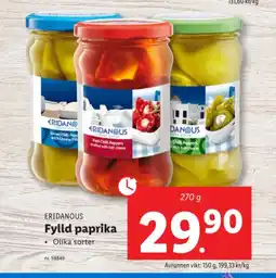 Lidl ERIDANOUS Fylld paprika erbjuda