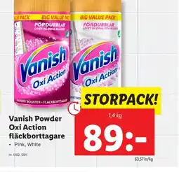 Lidl Vanish Powder Oxi Action fläckborttagare erbjuda