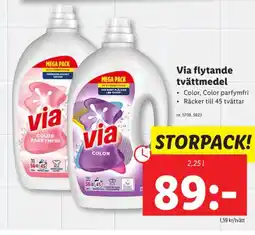 Lidl Via flytande tvättmedel erbjuda