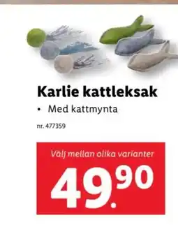 Lidl Karlie kattleksak erbjuda