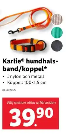 Lidl KarlieⓇ hundhals- band/koppel⭑* erbjuda