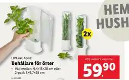 Lidl LIVARNO home Behållare för örter erbjuda