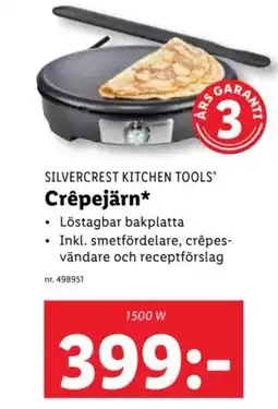 Lidl SILVERCREST KITCHEN TOOLS Crêpejärn* erbjuda