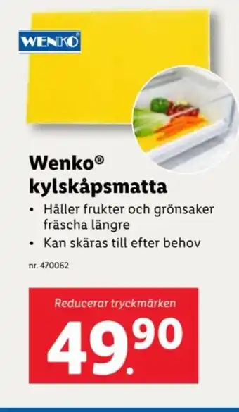 Lidl WenkoⓇ kylskåpsmatta erbjuda