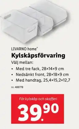 Lidl LIVARNO home Kylskåpsförvaring erbjuda