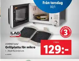 Lidl LIVARNO home Grillplatta för mikro erbjuda