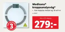 Lidl MedisanaⓇ kroppsanalysvåg* erbjuda