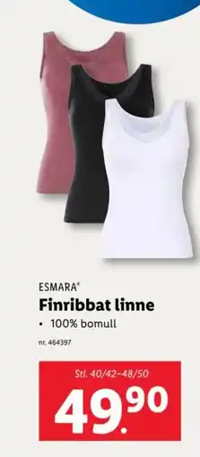 Lidl ESMARA® Finribbat linne erbjuda