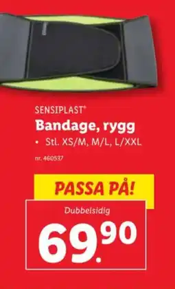 Lidl SENSIPLAST Bandage, rygg erbjuda