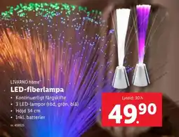 Lidl LIVARNO home* LED-fiberlampa erbjuda