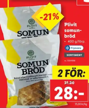 Lidl Plivit somun- bröd erbjuda