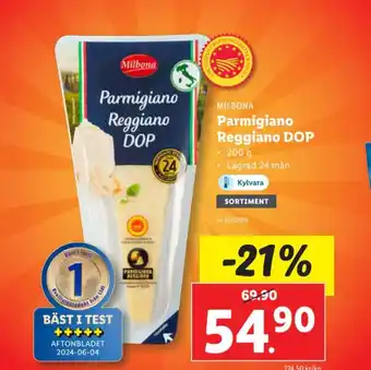 Lidl Milbona Parmigiano Reggiano DOP erbjuda