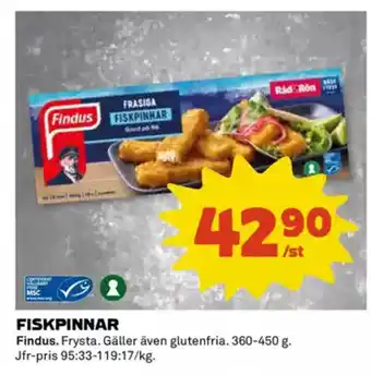 Coop Daglivs Fiskpinnar erbjuda