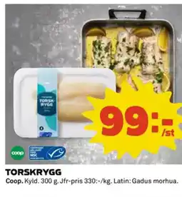 Coop Daglivs Torskrygg erbjuda