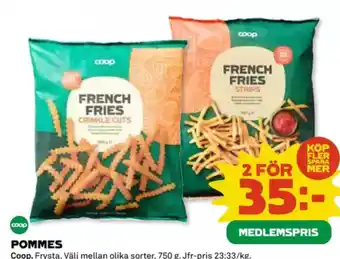 Coop Daglivs Pommes erbjuda