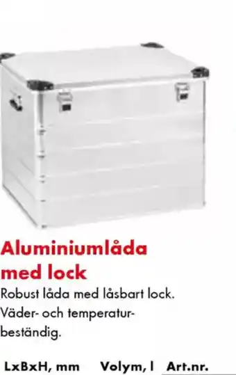 Würth Aluminiumlåda med lock erbjuda