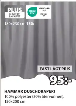 JYSK HAMMAR DUSCHDRAPERI erbjuda