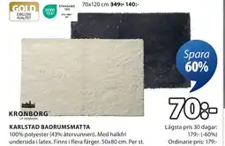 JYSK KARLSTAD BADRUMSMATTA erbjuda