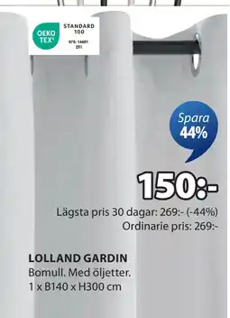 JYSK LOLLAND GARDIN erbjuda