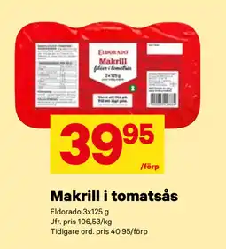 City Gross Makrill i tomatsås erbjuda