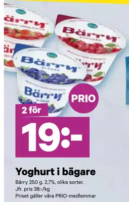 City Gross Yoghurt i bägare erbjuda