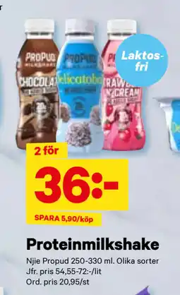 City Gross Proteinmilkshake erbjuda