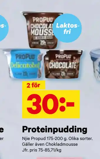 City Gross Proteinpudding erbjuda