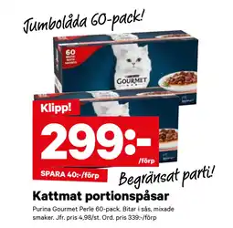 City Gross Kattmat portionspåsar erbjuda