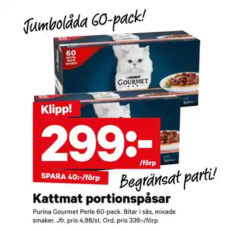 City Gross Kattmat portionspåsar erbjuda