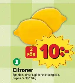 Östenssons Citroner erbjuda