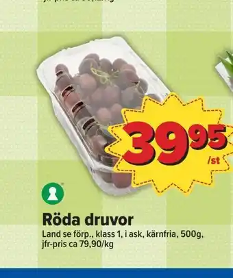 Östenssons Röda druvor erbjuda