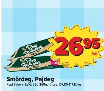 Östenssons Smördeg, Pajdeg erbjuda