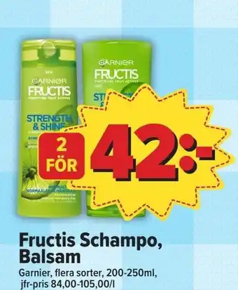 Östenssons Fructis Schampo, Balsam erbjuda