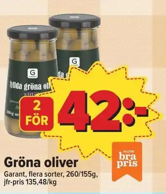 Östenssons Gröna oliver erbjuda