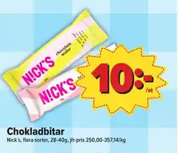 Östenssons Chokladbitar erbjuda