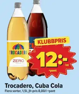 Östenssons Trocadero, Cuba Cola erbjuda