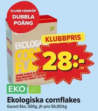 Östenssons Ekologiska cornflakes erbjuda