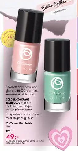 Oriflame Colour coverage technology för bra erbjuda