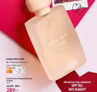 Oriflame Eclat Femme Weekend Eau de Toilette erbjuda